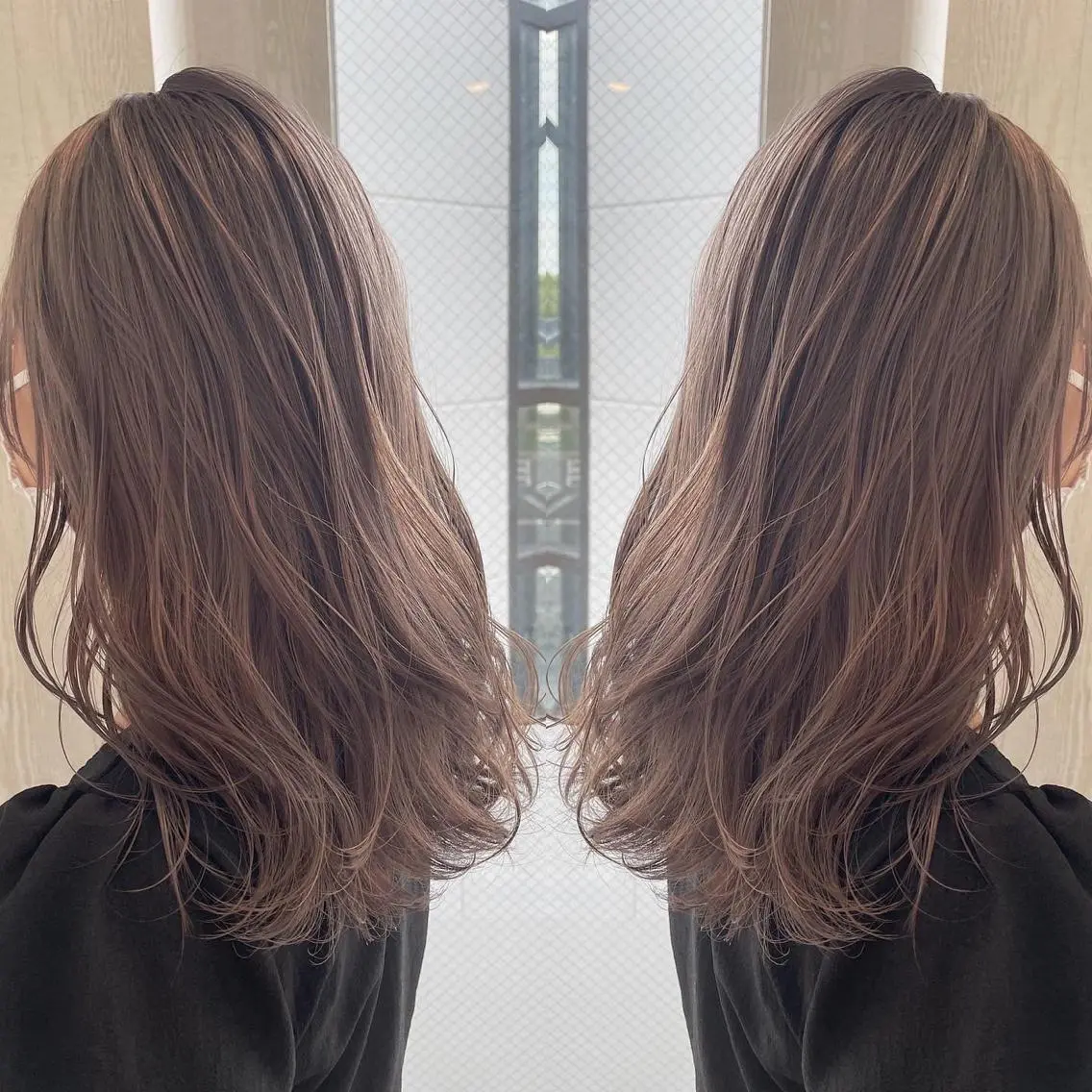 セミロング カラー アッシュ 外国人風カラー レイヤーカット トリートメント カット ヘアカラー トリートメント 河合秀明/ショート /ボブ/レイヤーのヘアスタイル