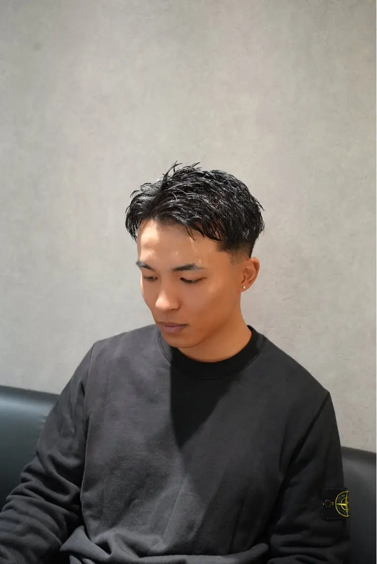 メンズ カット SHIZUKU スパイキーショートのヘアスタイル