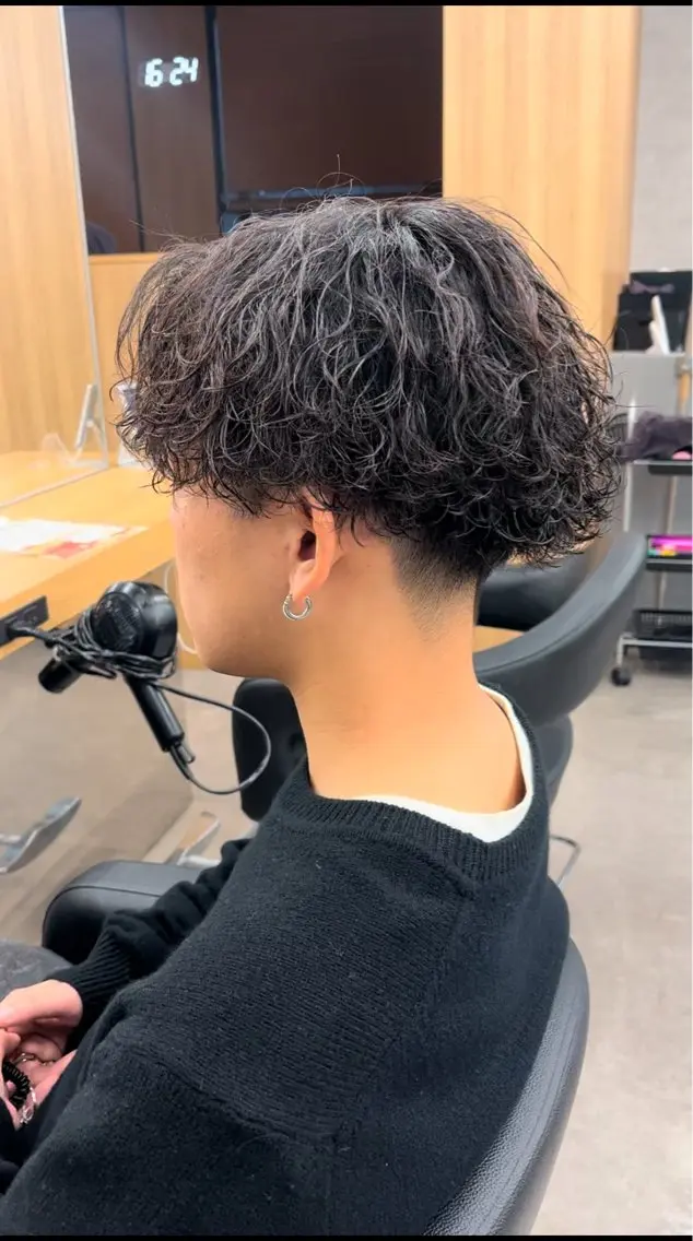 ショート カラー パーマ ヘアアレンジ メンズ キッズ カット パーマ 🔥メンズパーマ🔥 菅原楓のヘアスタイル
