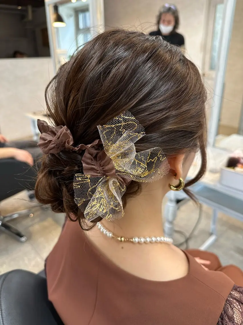 ヘアアレンジ はやしほのか| ヘアセット×カラーのヘアスタイル