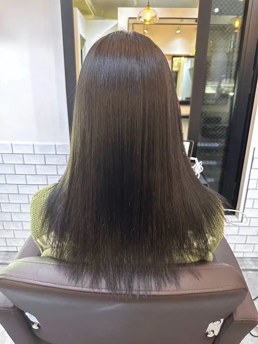 ロング ヘアカラー トリートメント 似合わせひなた🐥 elima調布のヘアスタイル