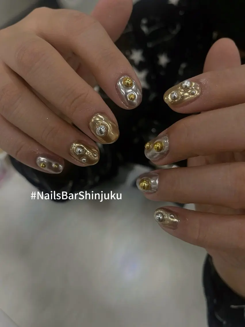 ネイル 長さ出し フレンチネイル ジェルネイル 韓国ネイル ロングネイル ハンドネイル NAILS BAR SHINJUKUのネイルデザイン