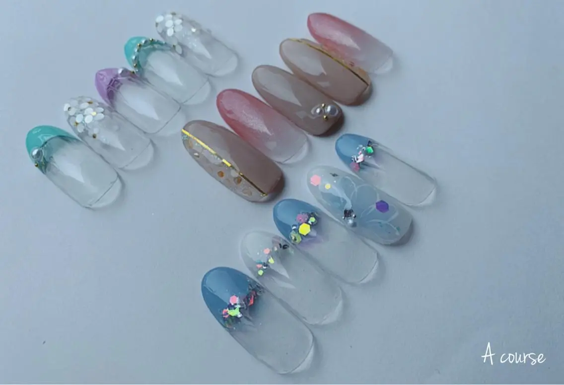 ネイル ニュアンスネイル 夏ネイル studio e n / RiNのネイルデザイン