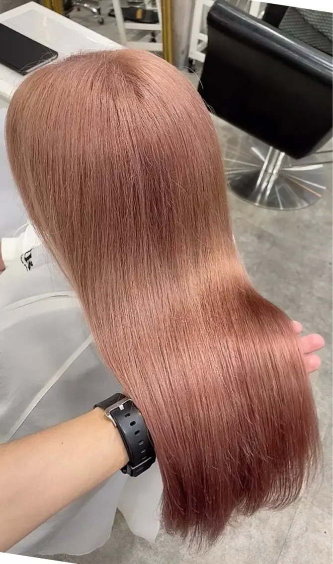 ロング カラー ベージュカラー ブリーチ オレンジ オレンジベージュ ヘアカラー MIRAC河原崎 透【代表/オーナー】のヘアスタイル