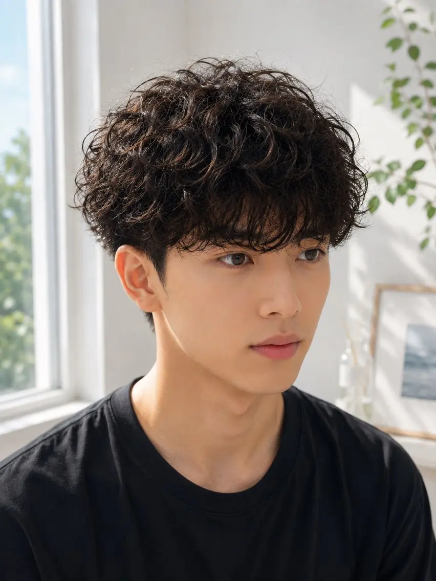 パーマ メンズ 米倉 一輝のヘアスタイル