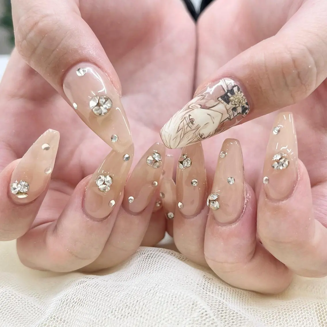 ロング ハンドネイル 池袋痛ネイル Nok. 渡辺のネイルデザイン
