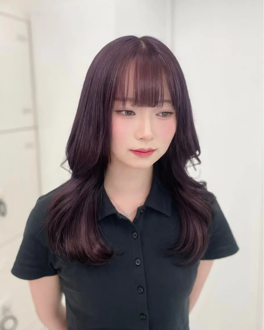 セミロング カラー 艶モテ・韓国スタイル 🤍りんのヘアスタイル