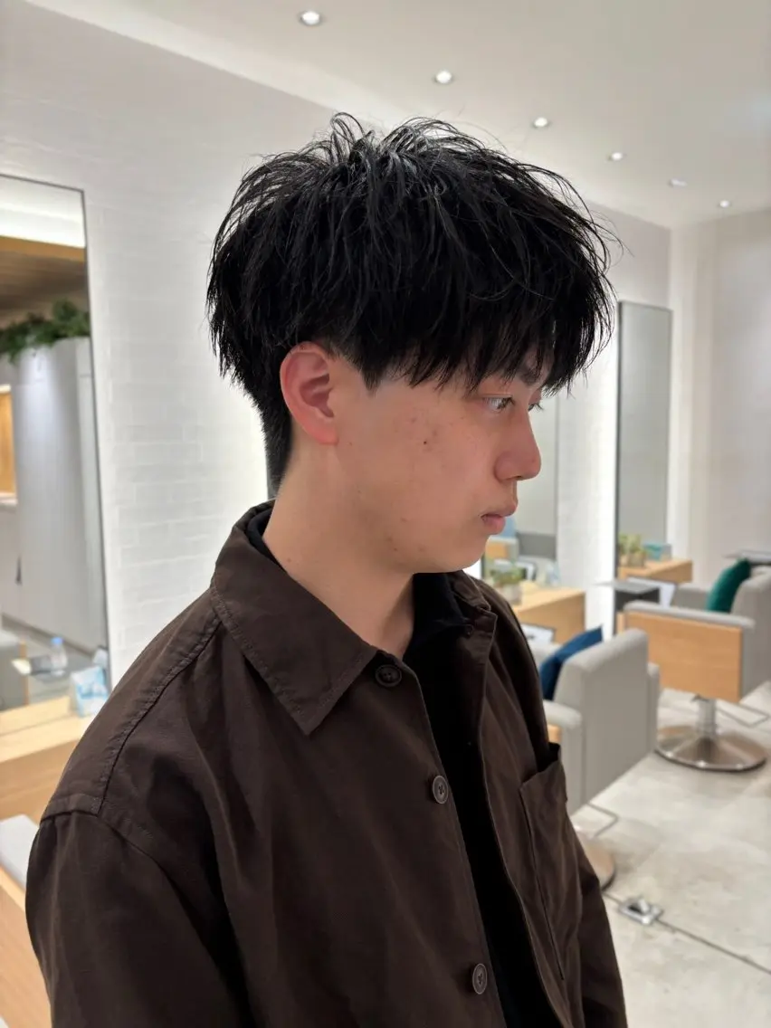 ショート 大人のメンズパーマ 専門美容師:植原瑞樹のヘアスタイル
