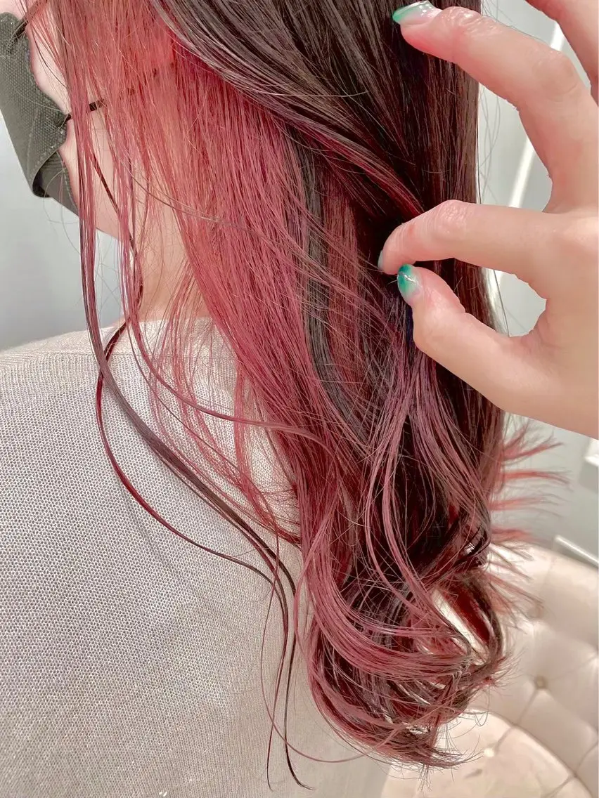 【平日限定】🫐インナーカラー🫐レディースカラーモデル🤍の写真