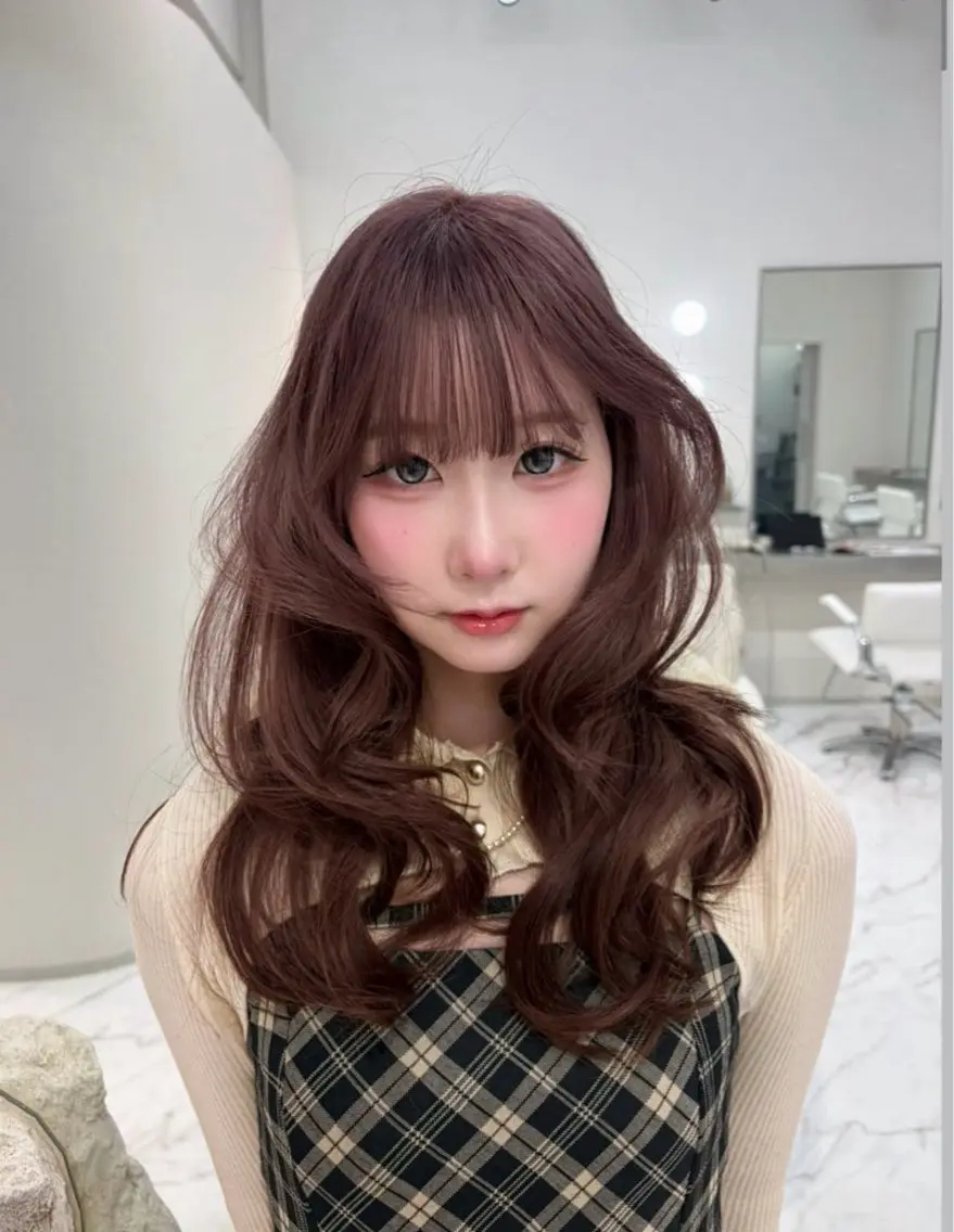 カラー ブラウンカラー 透明感カラー 速水 星來のヘアスタイル