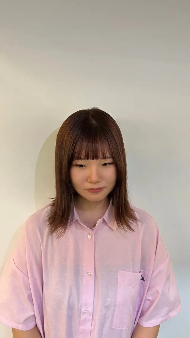 ショート カラー 縮毛矯正 松井 詩織のヘアスタイル