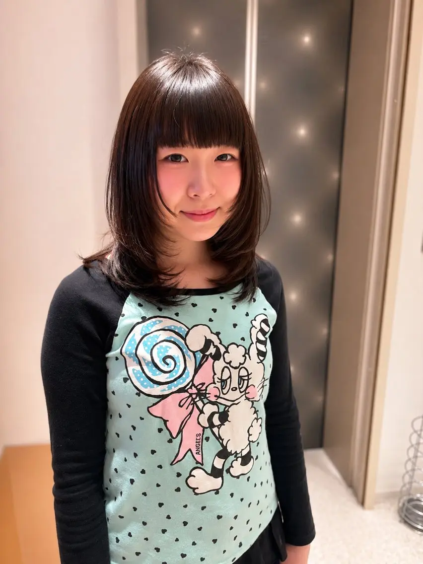 ミディアム カラー カット ヘアカラー トリートメント 🌈レイヤーカット/ /吉田悟志🌈のヘアスタイル