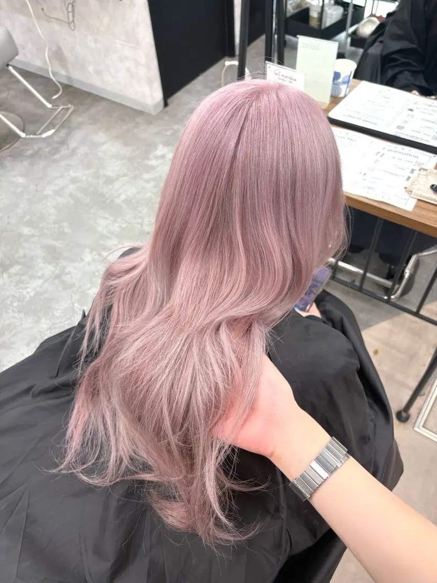 ロング カラー ブリーチ ハイトーンカラー 渋谷ハイトーン/ まぉまぉのヘアスタイル