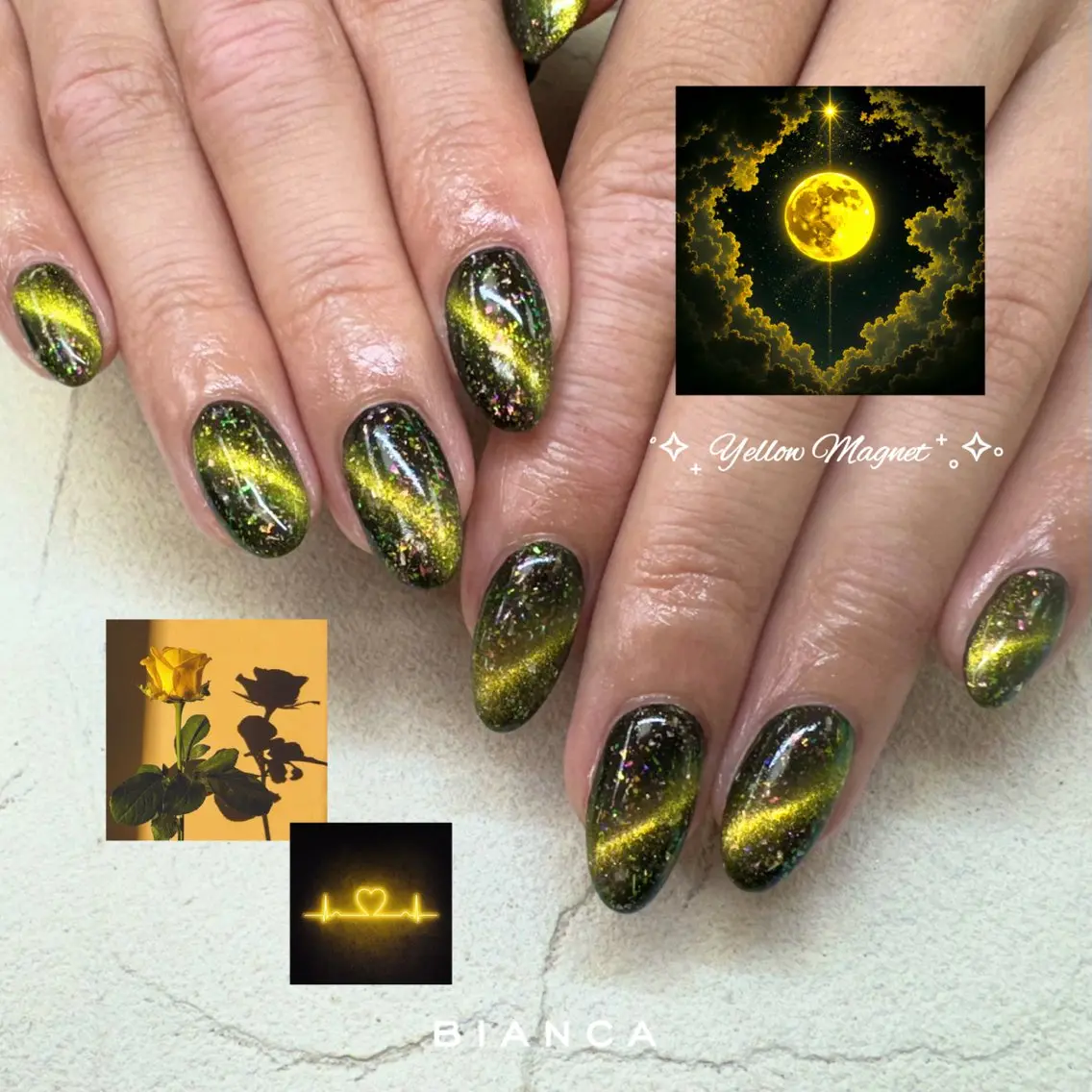 ネイル フラッシュネイル フレンチネイル ジェルネイル グラデーション マグネットネイル Bianca大宮 Nail＊森澤のネイルデザイン