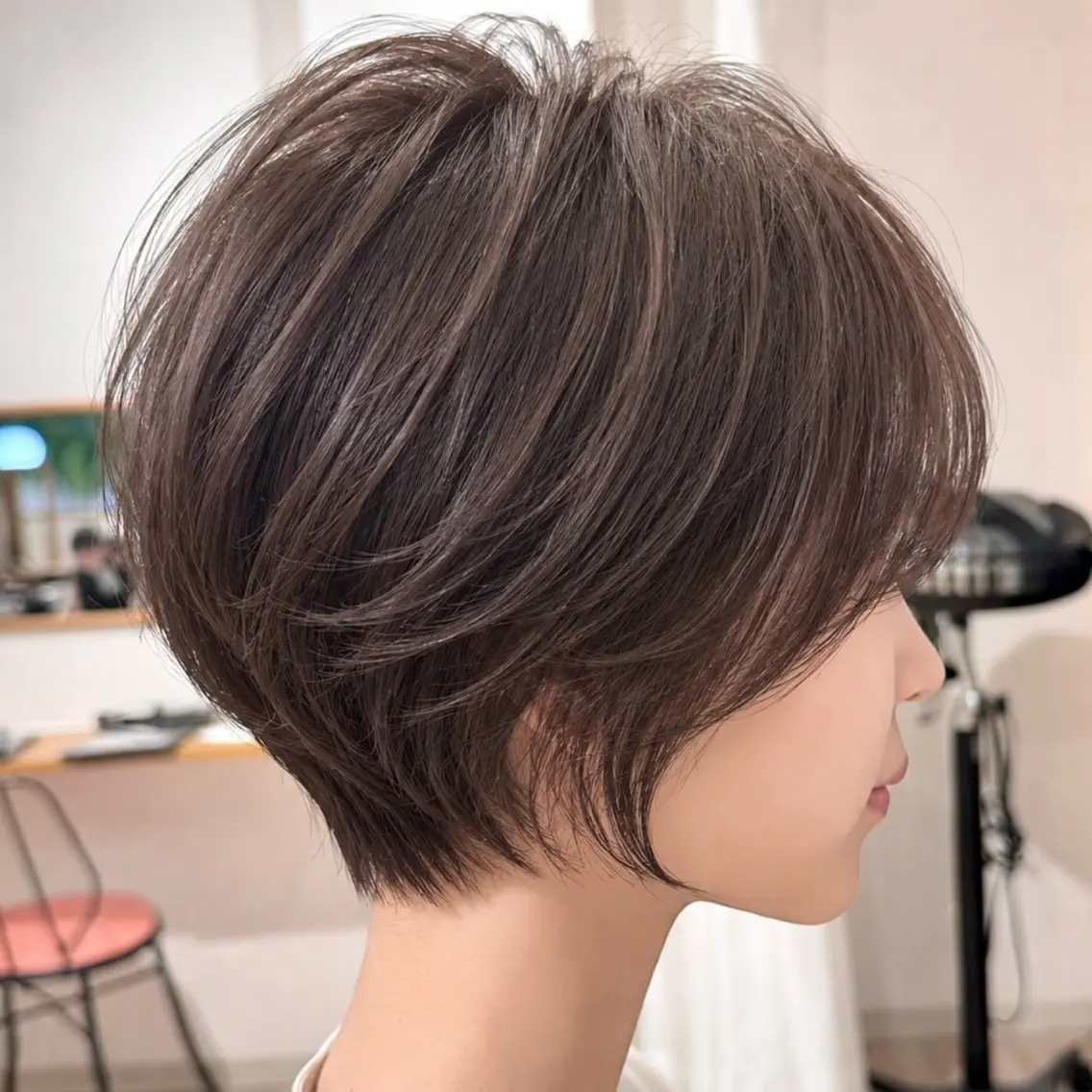 ショート カラー 顔周りカット 似合わせカット ショートヘア 小顔カット カット ヘアカラー 💎ショート特化💎 けいと/亀戸 錦糸町のヘアスタイル