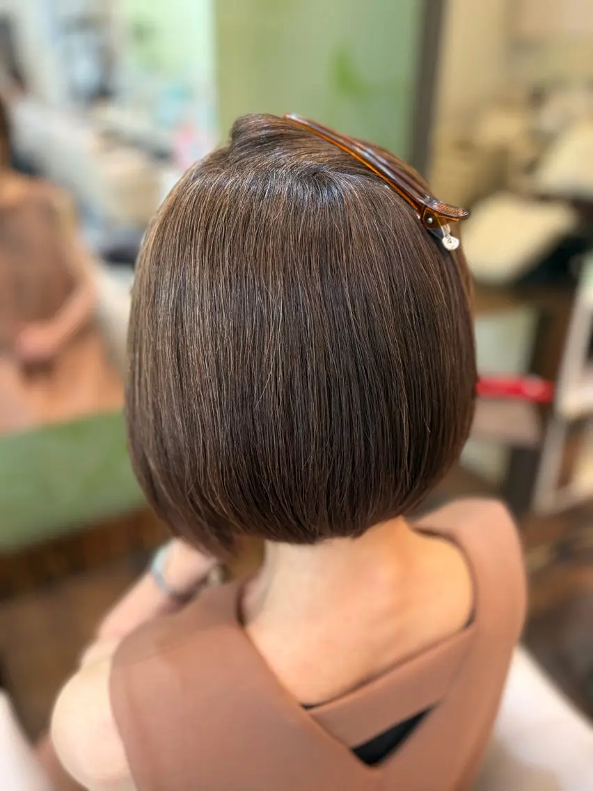 ショート 縮毛矯正 トリートメント 🎀髪質改善🎀 Olive南森町のヘアスタイル