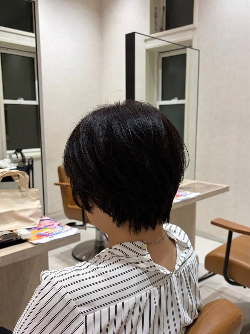 ショート ⭐️うる艶カラー 募集　まゆ⭐️のヘアスタイル
