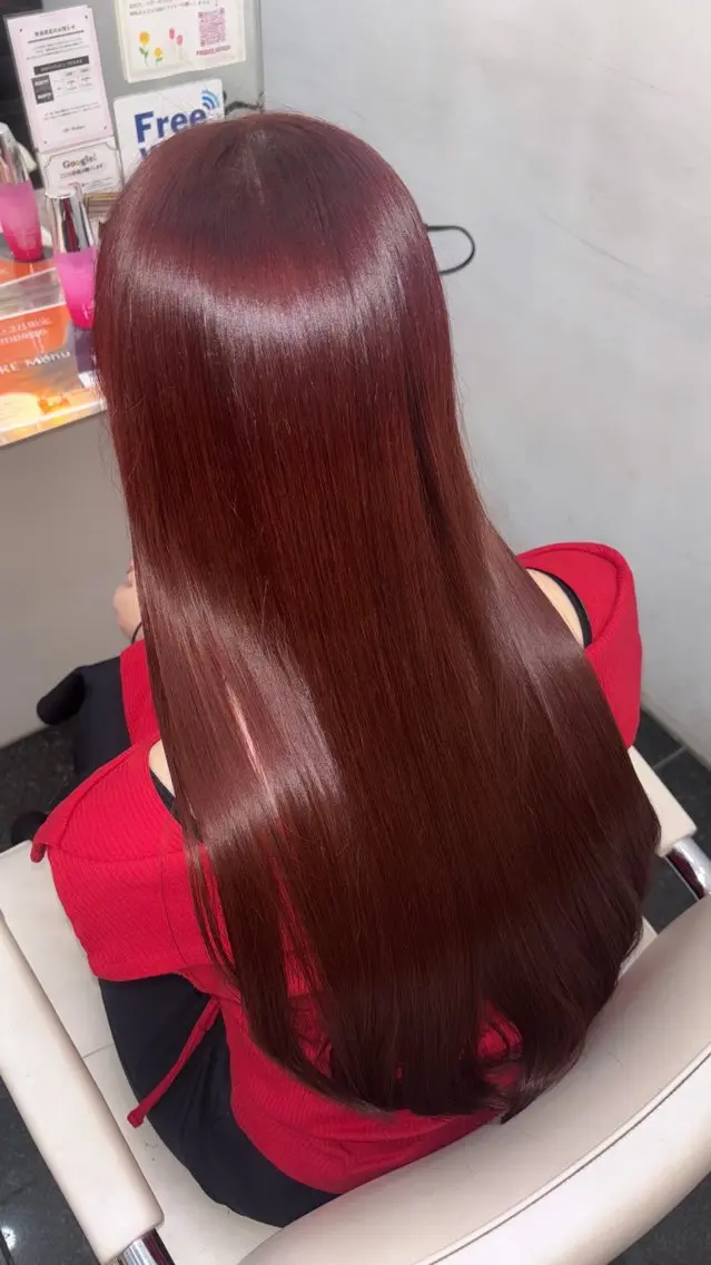 ロング カラー ヘアカラー トリートメント まい｜ カラー🌿のヘアスタイル