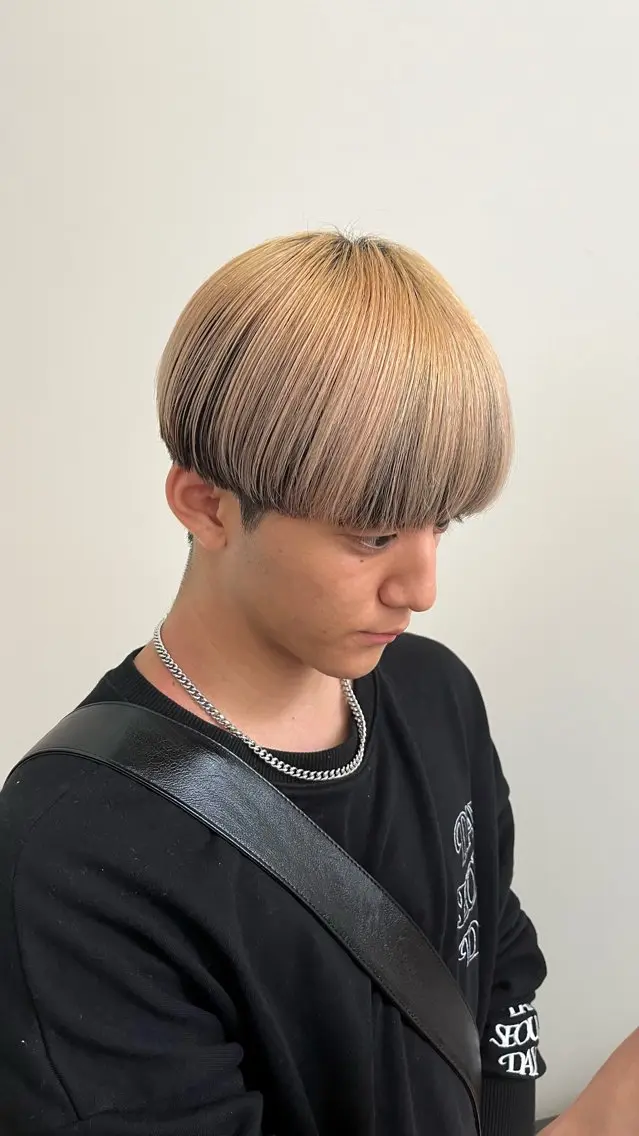 パーマ メンズ ヘアカラー メンズパーマ/ メッシュ📍ﾕﾘのヘアスタイル