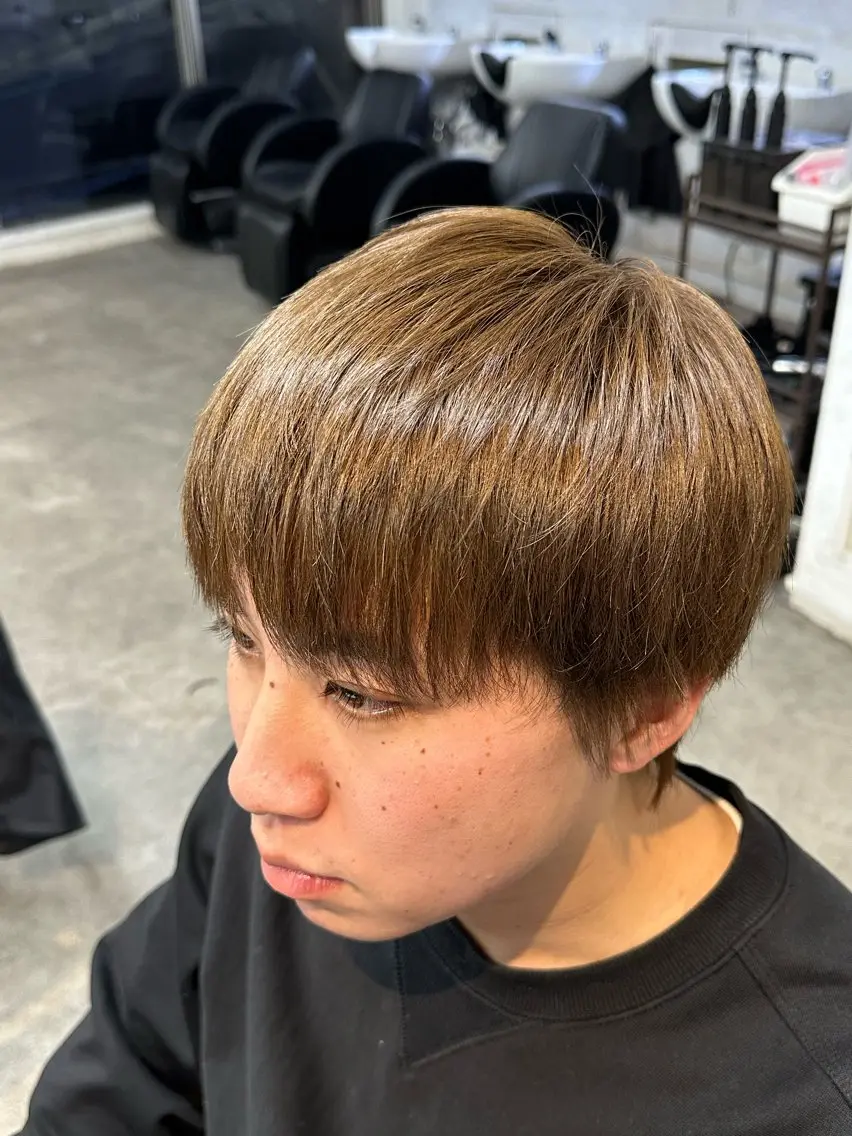 カラー メンズ マッシュ メンズパーマ メンズツイストパーマ ツーブロック 波巻きパーマ fifth/原宿/ カットモデル/カズのヘアスタイル