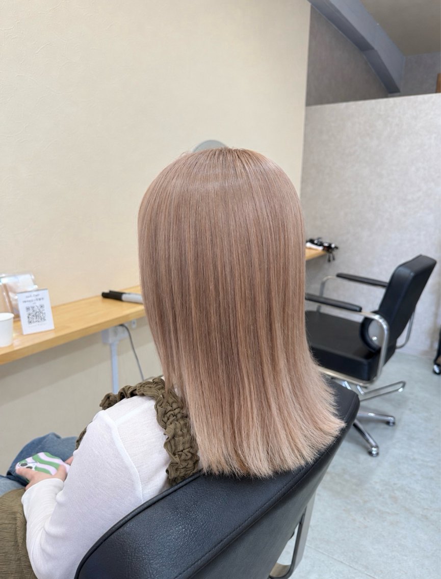 ミディアム ヘアカラー トリートメント 🍒透明感カラー /ダブルカラー🍒のヘアスタイル