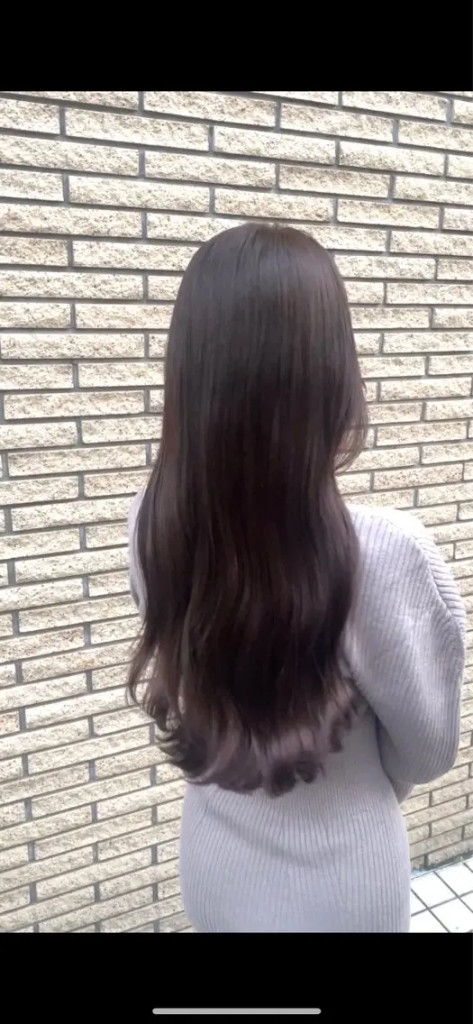 ロング カラー ブラウンカラー ロング カット ヘアカラー トリートメント ご新規様限定 透明感カラーKANAのヘアスタイル