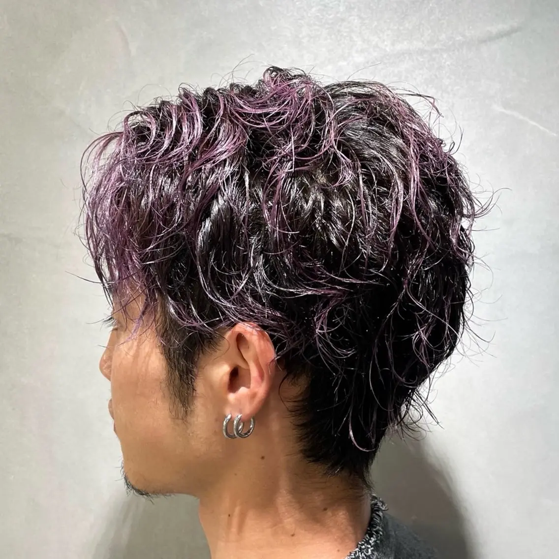 ミディアム カラー ヘアアレンジ メンズ fifth 石川 凪のヘアスタイル