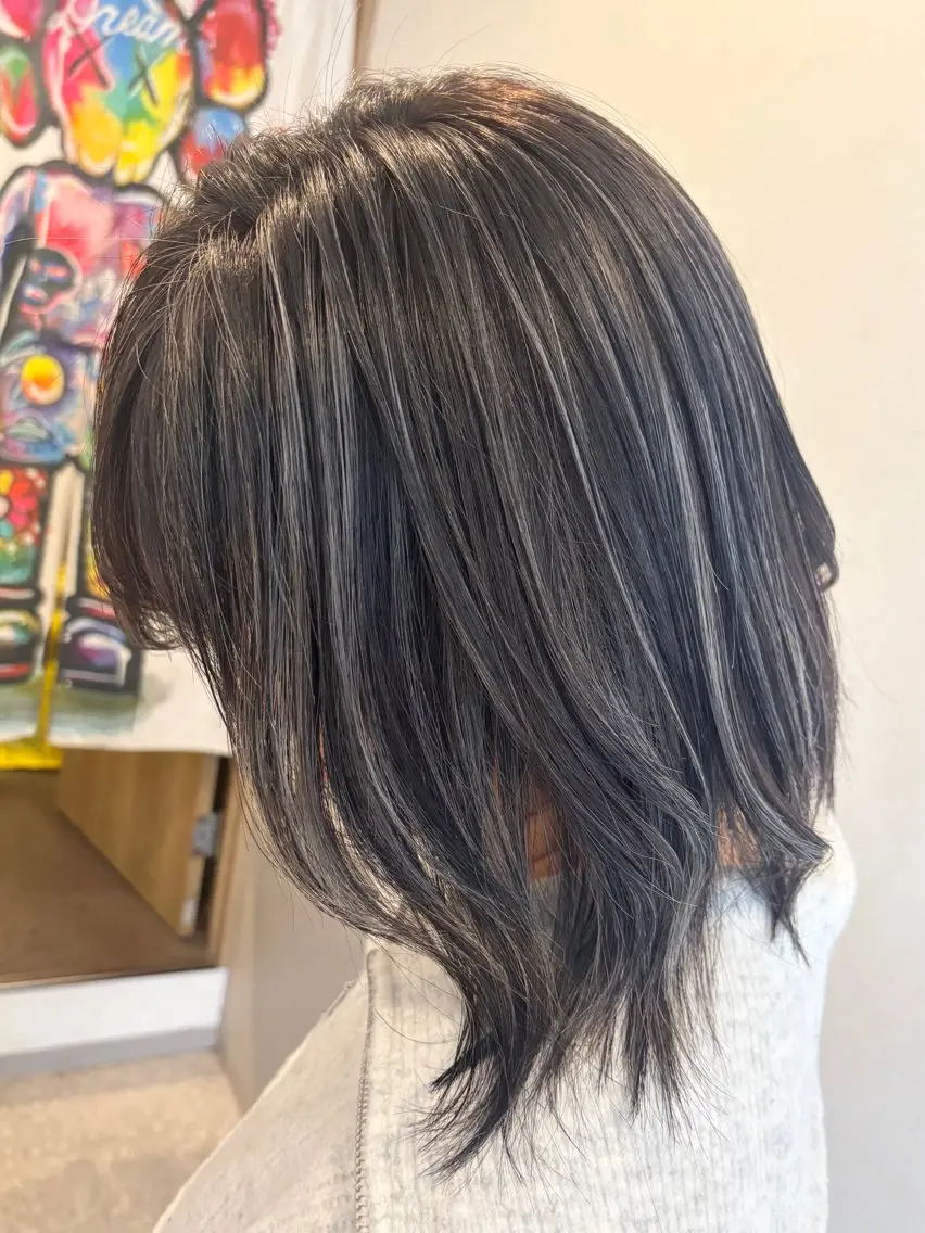 特別価格🔔白髪ぼかしハイライト・カラー+カット+トリートメント【youtube撮影モデル募集】の写真