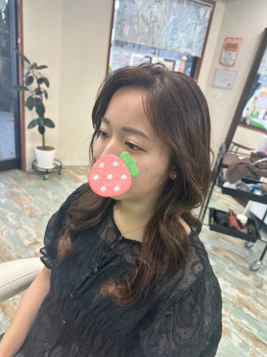 ロング ヘアセット 三原 友美のヘアスタイル
