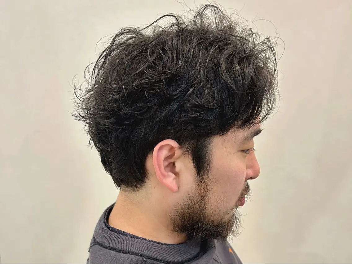 【⚡️ダメージ軽減70%！？⚡️】カット + ケア剤付きパーマの写真