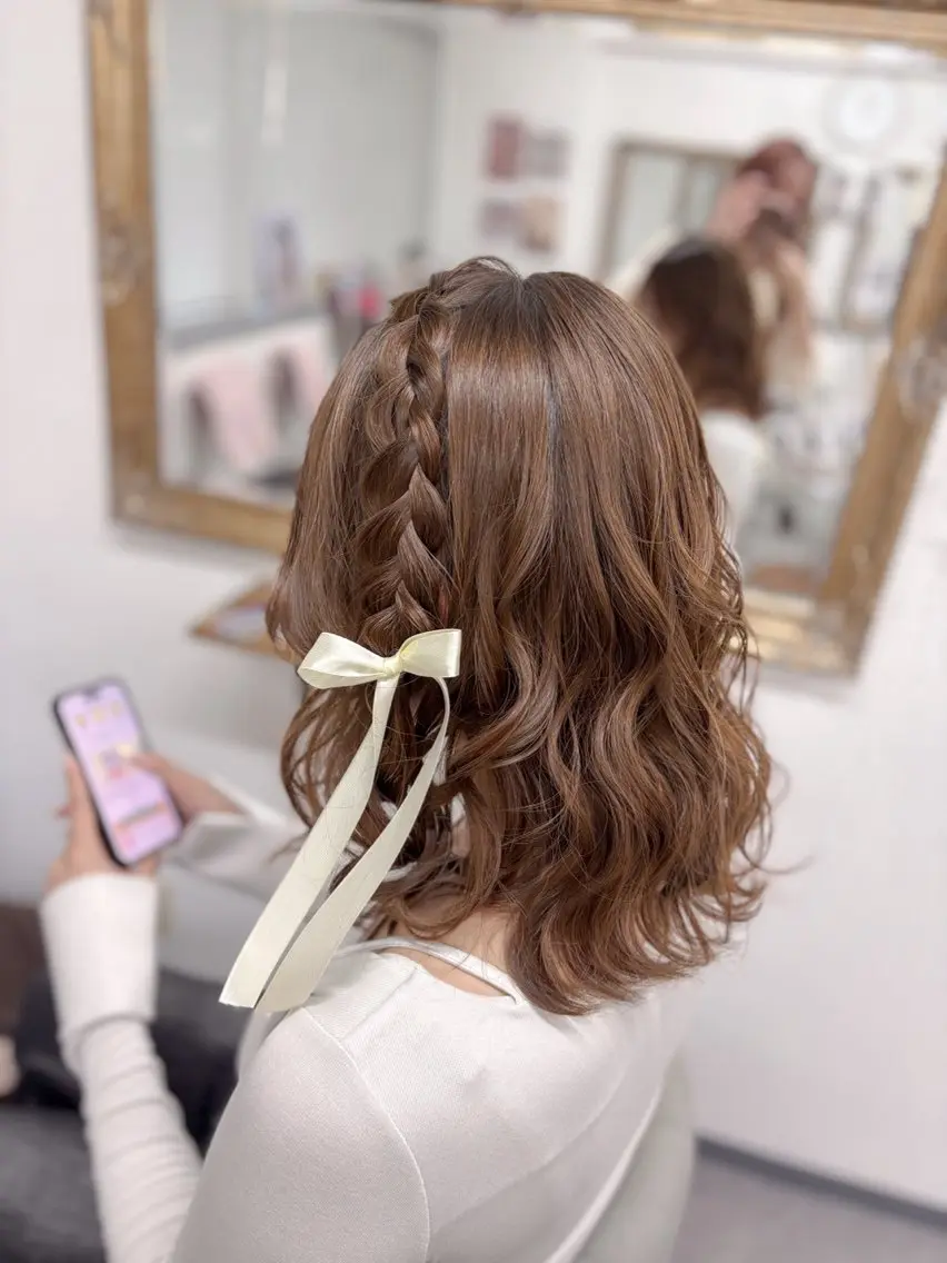 【5月に予約の方限定価格】¥4000→¥2000  ⭐️30分ヘアセット⭐️ ※アップ以外！※写真撮影必須のメニューの写真