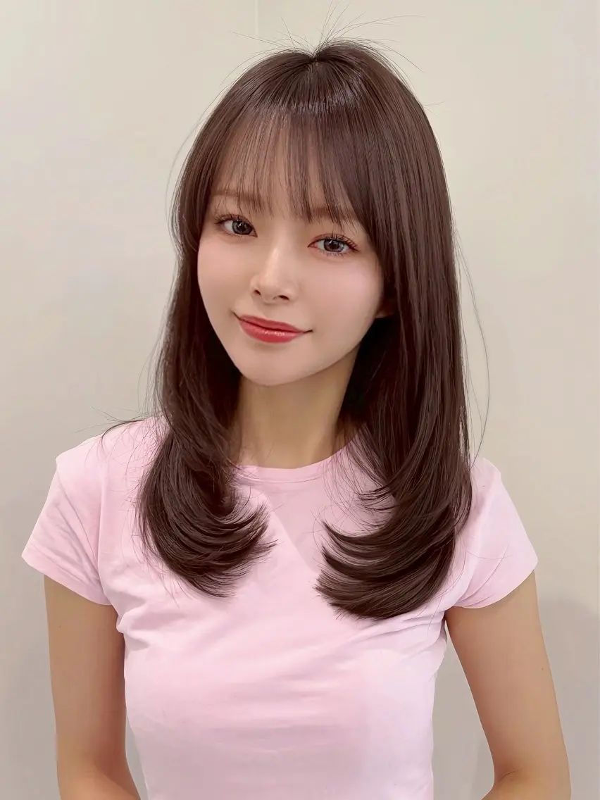 ミディアム 渡辺 杏斗龍のヘアスタイル