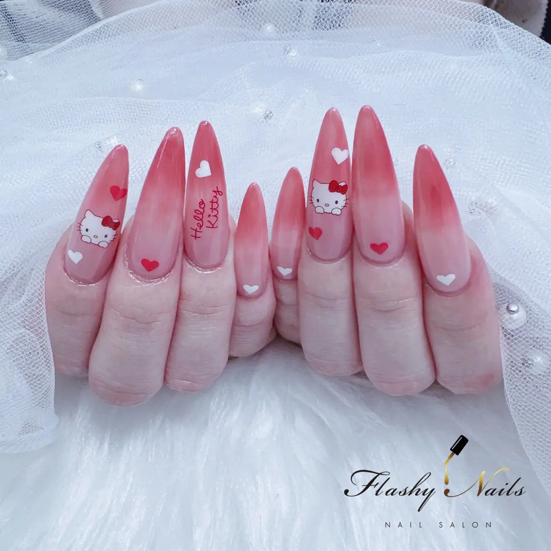 ネイル 長さ出し Flashy Nailsのマツエク・マツパデザイン