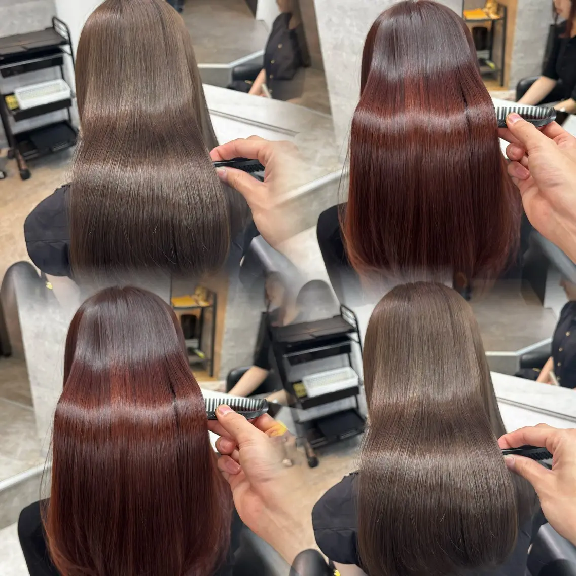 ミディアム カラー カット ヘアカラー トリートメント 新宿/顔周りカット/ レイヤー/がっきーのヘアスタイル