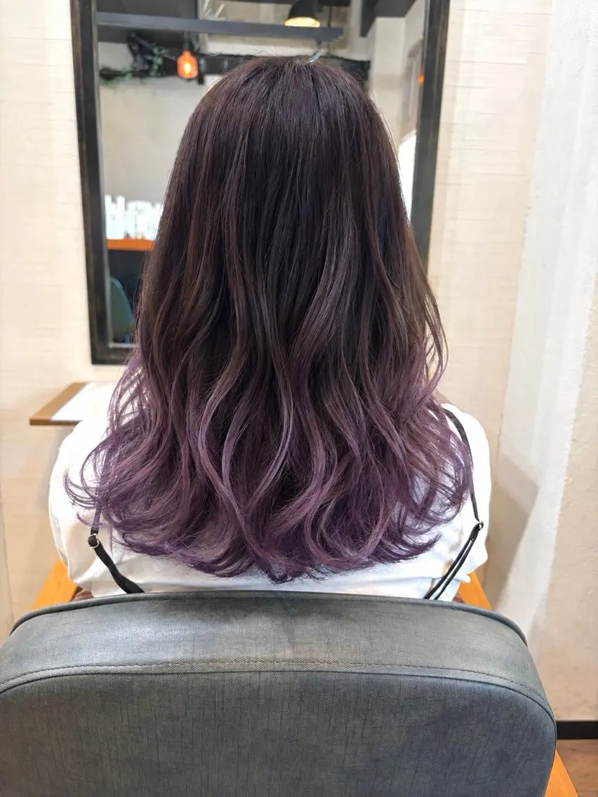 セミロング カラー カット ヘアカラー 野呂 隼人のヘアスタイル