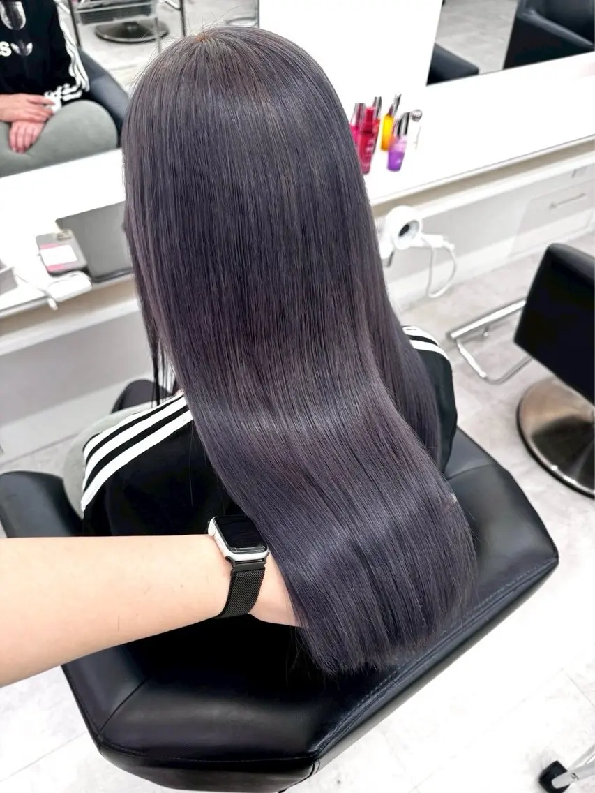 ロング ヘアカラー ParveMix 楠本結菜💟のヘアスタイル