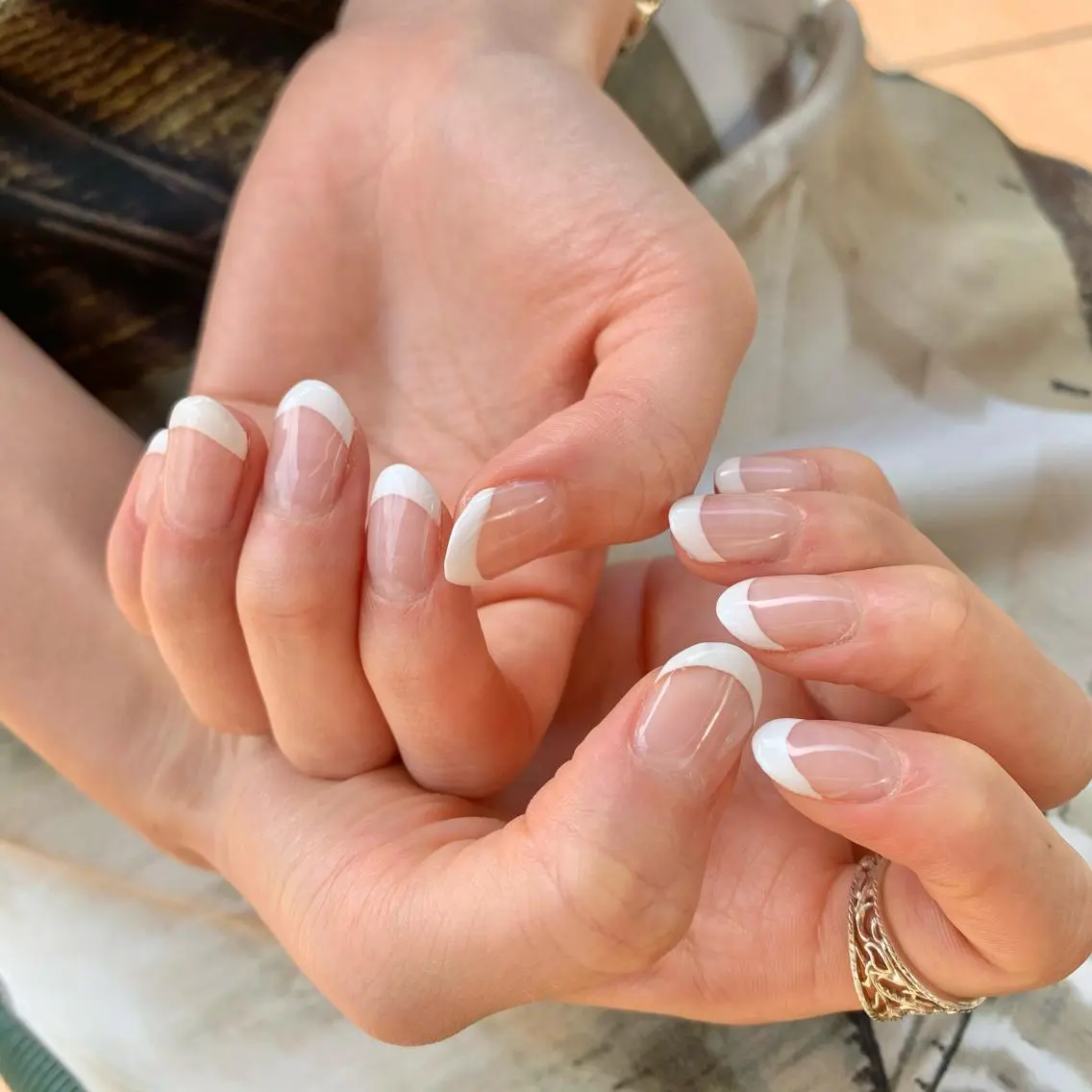 フレンチネイル♡オフ無しの写真