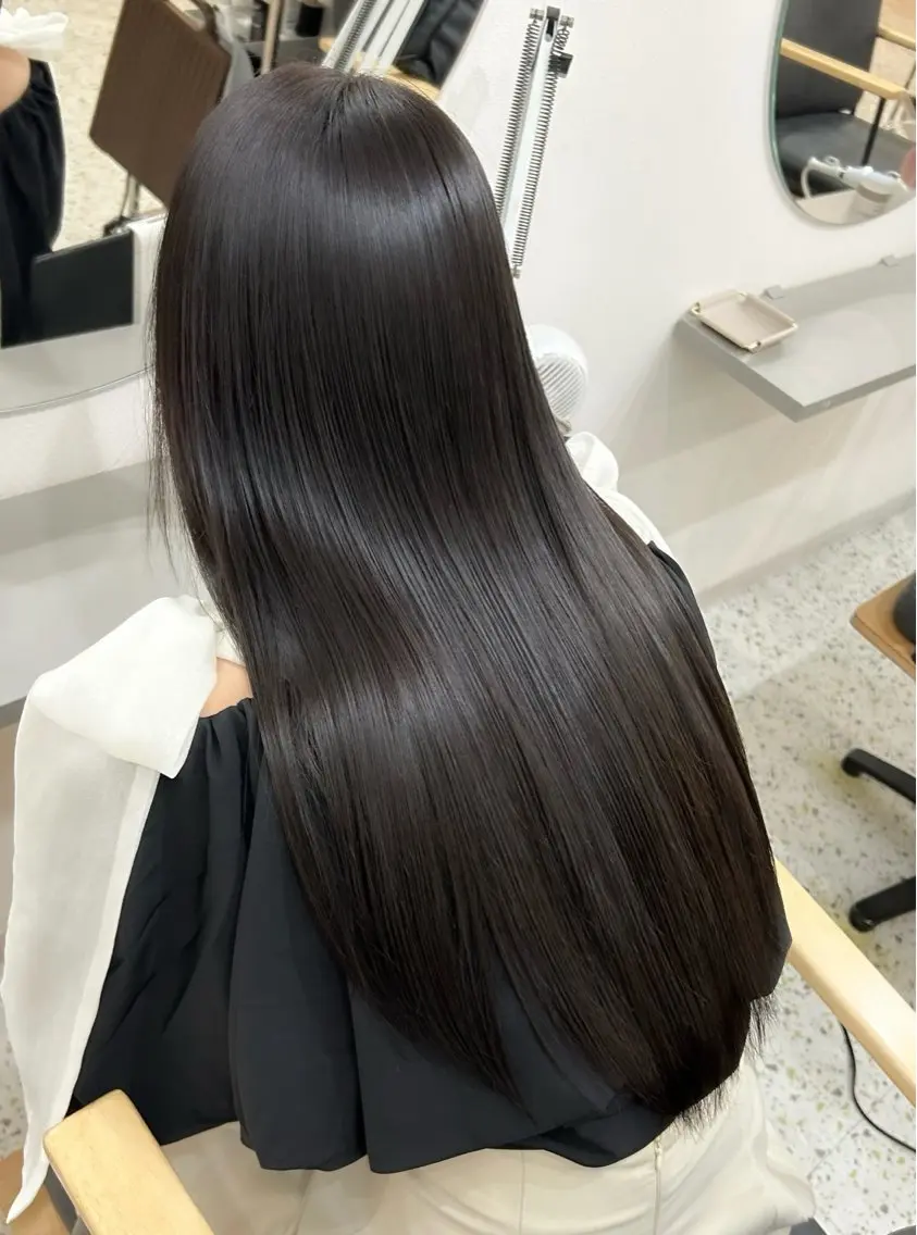 ロング 髪質改善 縮毛矯正 トリートメント 🧣艶カラー・ヘア セット Chie🧸のヘアスタイル
