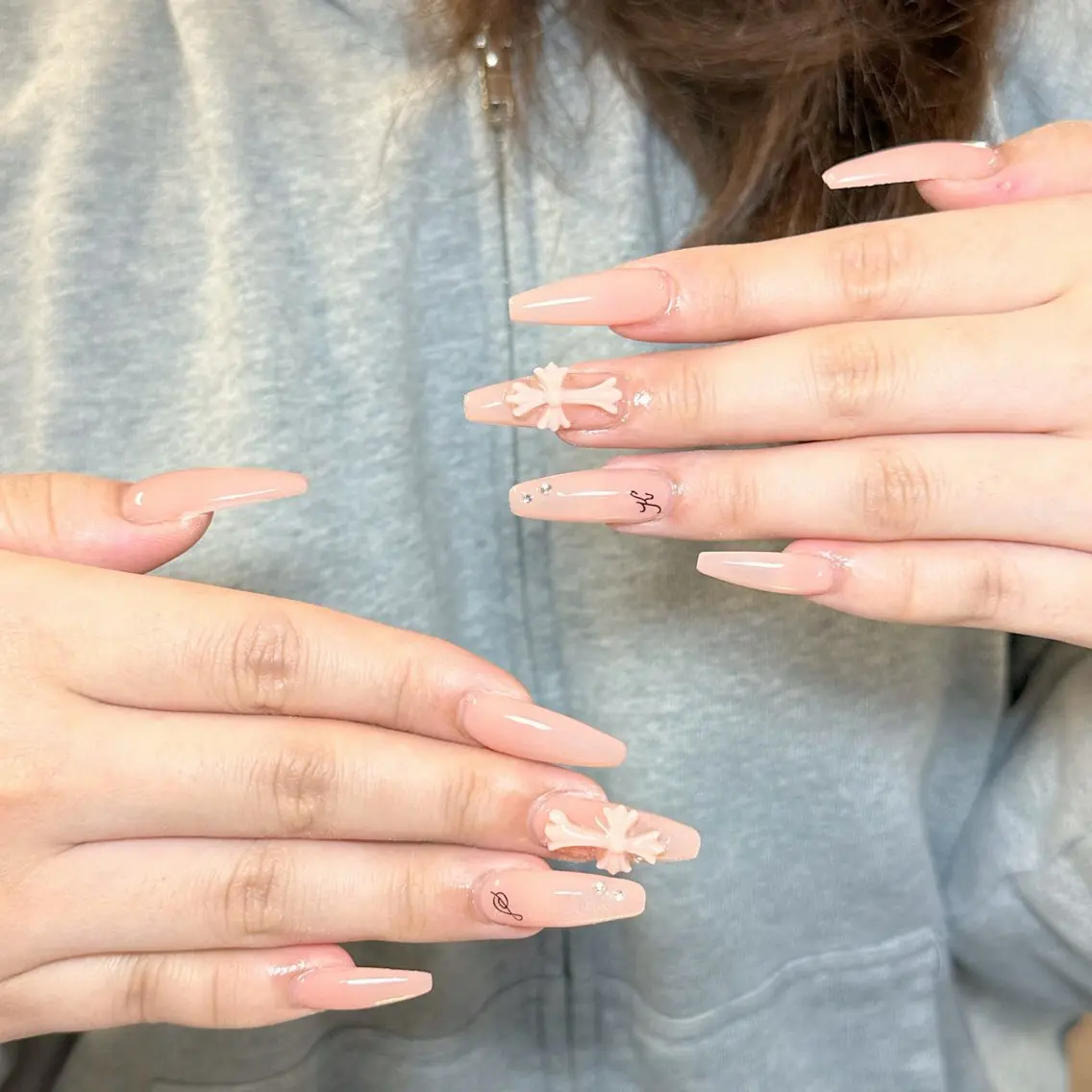 ネイル ハンドネイル 🍄Rina🍄 韓国風ネイルのネイルデザイン