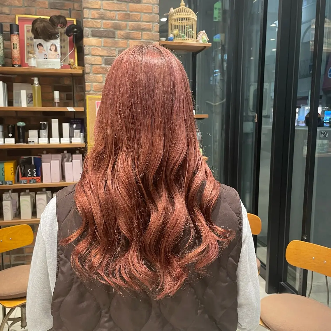 ロング カラー ブリーチなしダブルカ ラー🎀透明感/AOのヘアスタイル