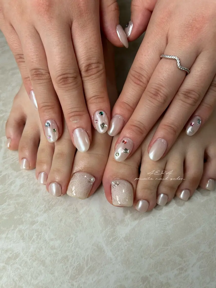 ネイル AERA nail shino🐱⸝꙳のネイルデザイン