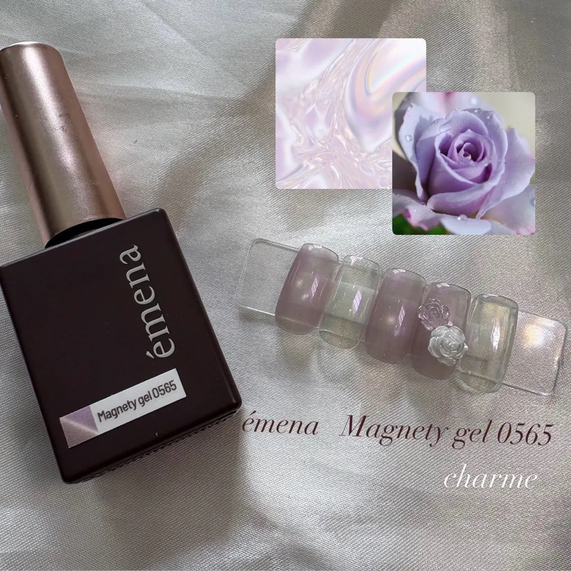 ネイル パープル 春ネイル ハンドネイル charme nailのネイルデザイン