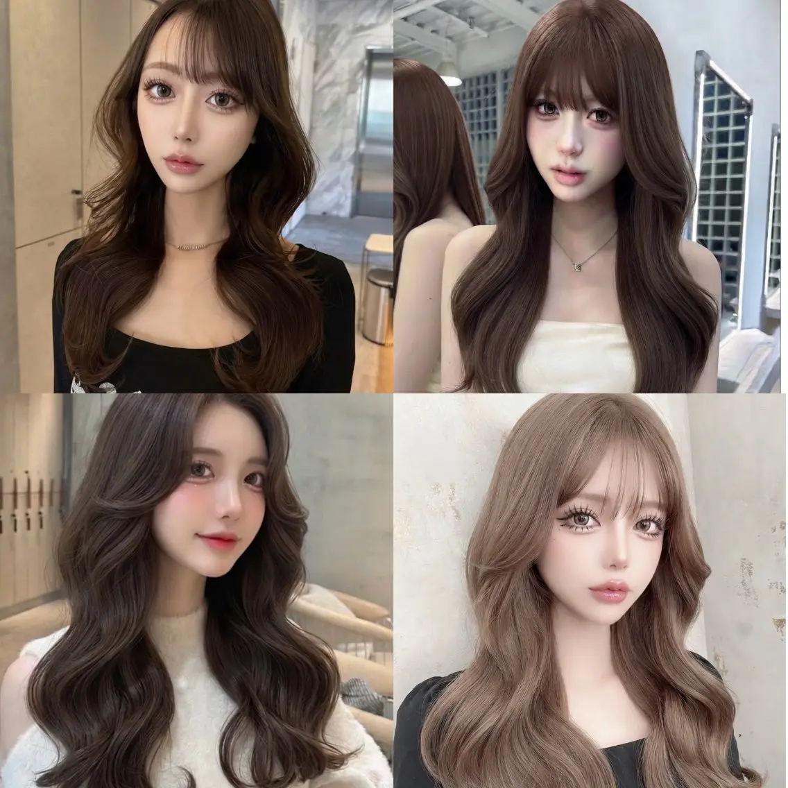 ロング くびれヘア 顔周りカット 韓国風ヘア レイヤーカット サイドバング カット ヘアカラー ワンホンヘア/ レイヤー/韓国/石川のヘアスタイル