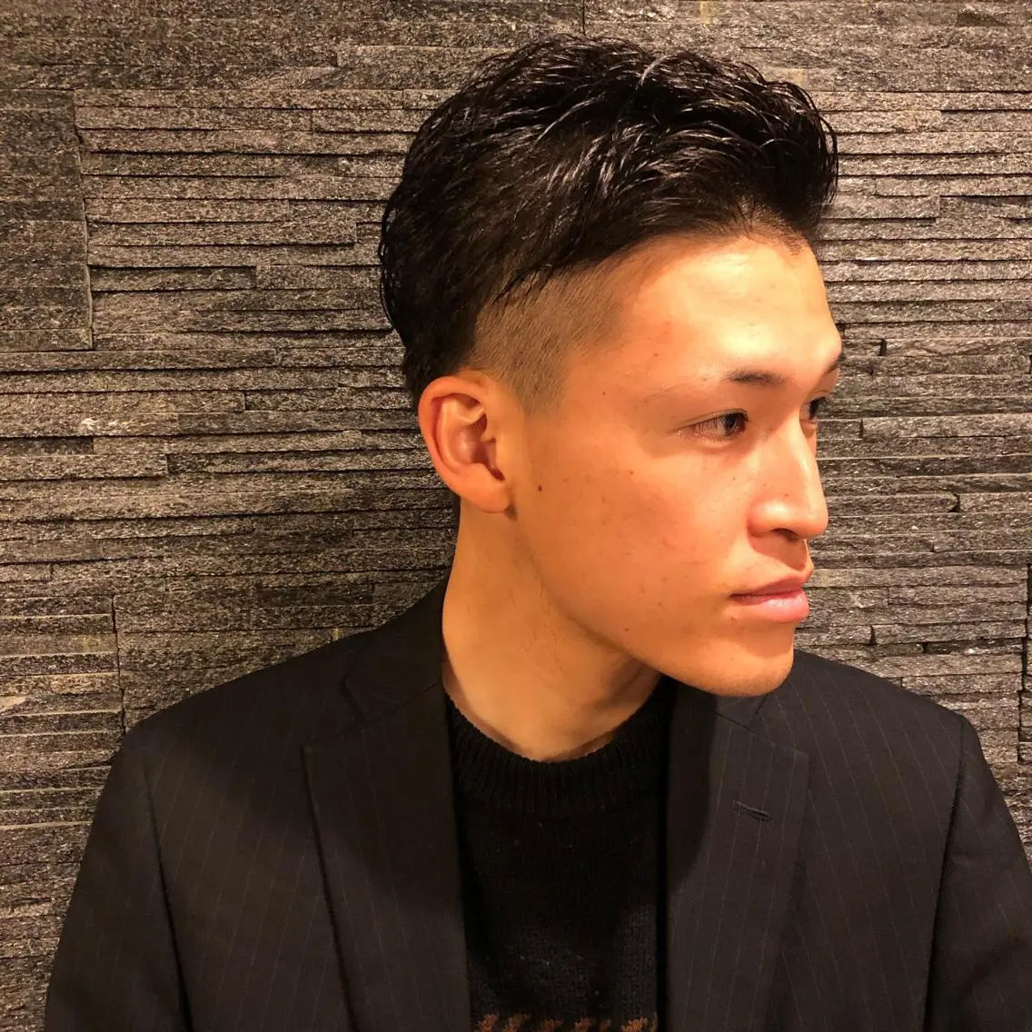 ショート パーマ メンズ バーバーショップ 新宿のヘアスタイル