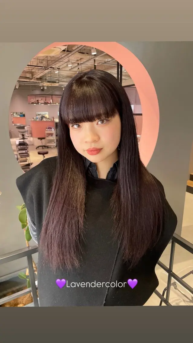 ロング カラー ヘアカラー ないとう ゆうかのヘアスタイル