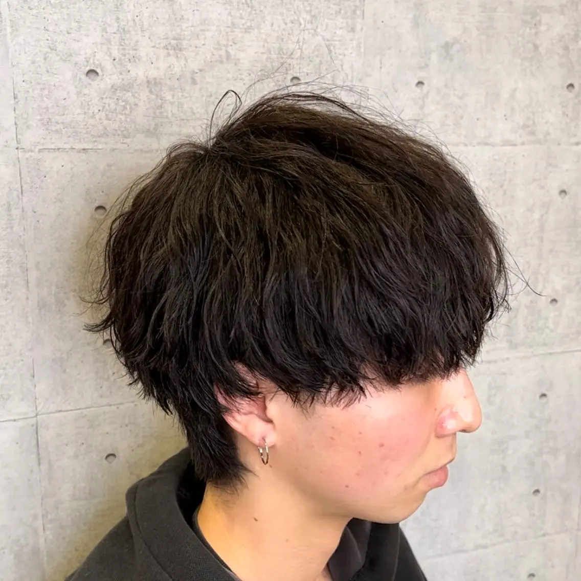 パーマ メンズ 波巻きパーマ akari/髪質改善 /ブリーチ/名古屋のヘアスタイル