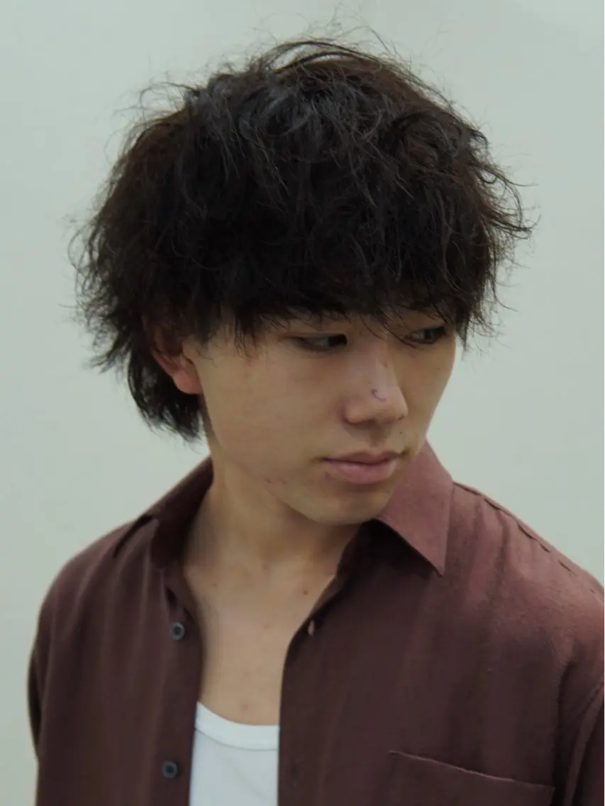 ショート パーマ メンズ カット パーマ トリートメント ヘアセット メンズパーマ特化 カバヤマ　リョウの眉毛・アイブロウイメージ