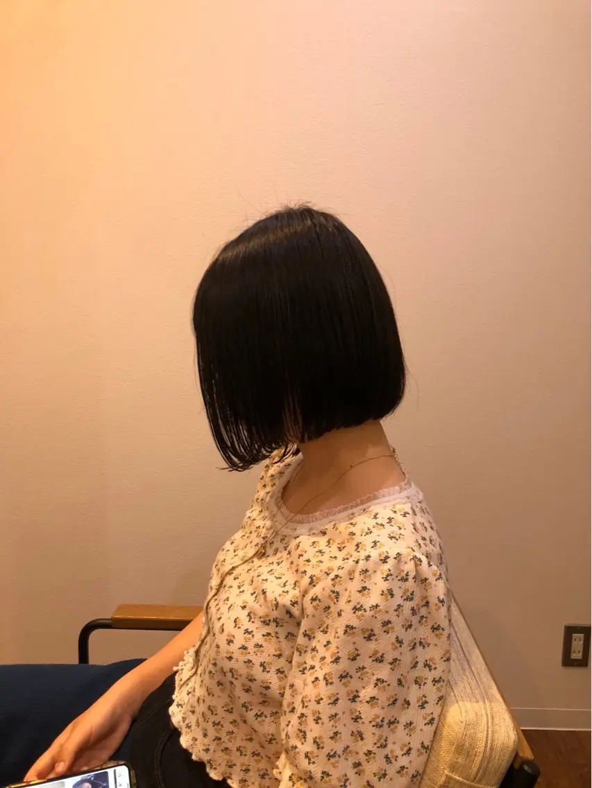 ミディアム 安岡 稜太のヘアスタイル
