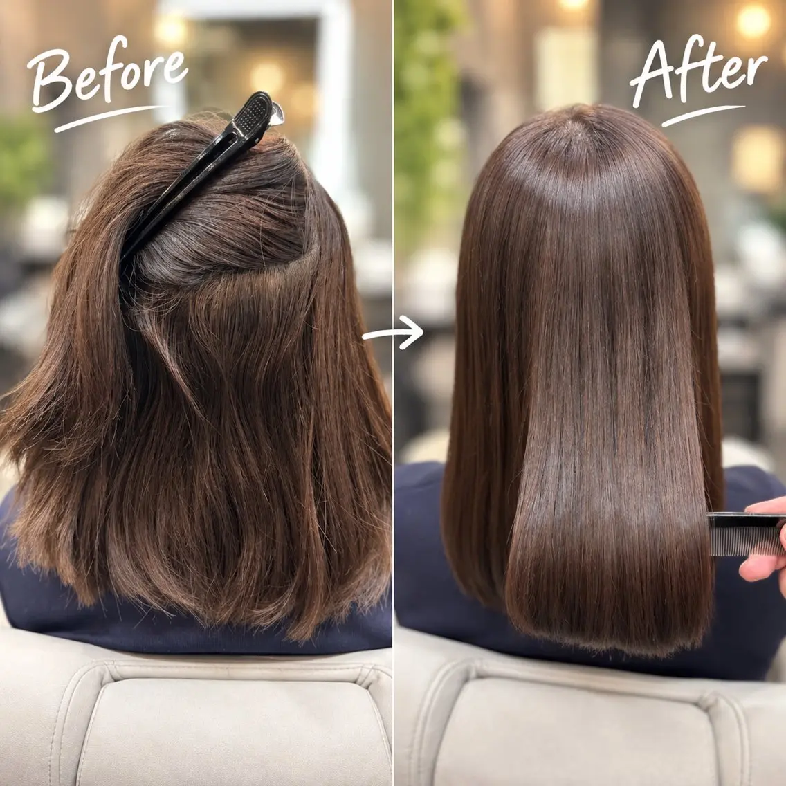セミロング 髪質改善 縮毛矯正 縮毛矯正 トリートメント 髪のお悩み改善✨ Teruのヘアスタイル