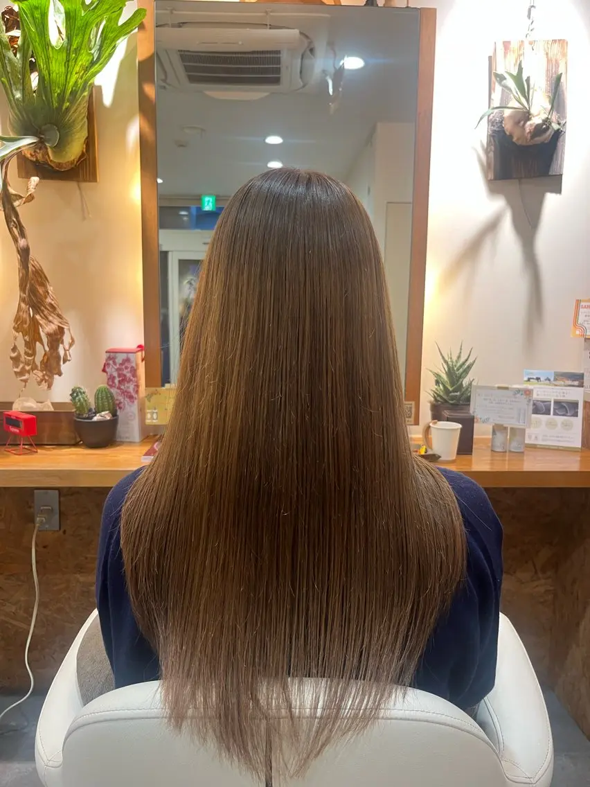 ロング 髪質改善 トリートメント 佐藤 未来のヘアスタイル